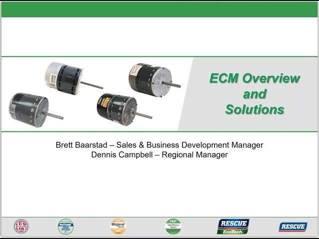 Controls Central Webinar - U.S. Motors / Nidec Corporation: ECM Technology & Products