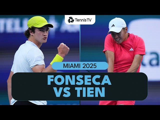 THRILLING Joao Fonseca vs Learner Tien Battle | Miami 2025 Highlights