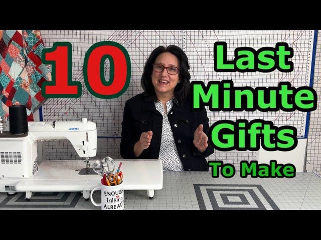 10 Last Minute SUPER FAST Sewing Gifts To Make 