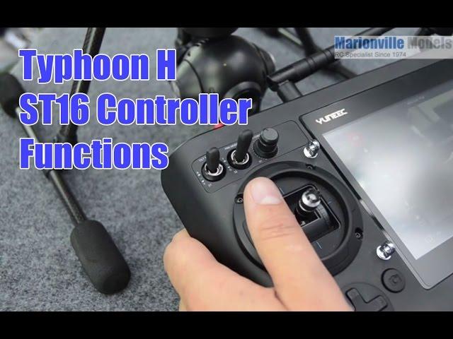 Using the Yuneec Typhoon H ST16 Controller, Gimbal & Flight Modes Functions