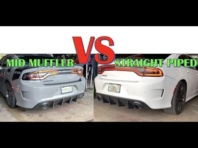 Charger 392 exhaust Mid Muffler Delete  VS Straight Piped ***CAUTION***...