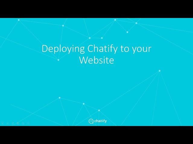 Chatify - Deploying to your Website