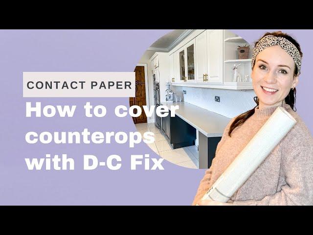 HOW TO APPLY DC FIX CONTACT PAPER | BUDGET KITCHEN MAKEOVER | PEEL AND STICK COUNTERTOP #SHORTS