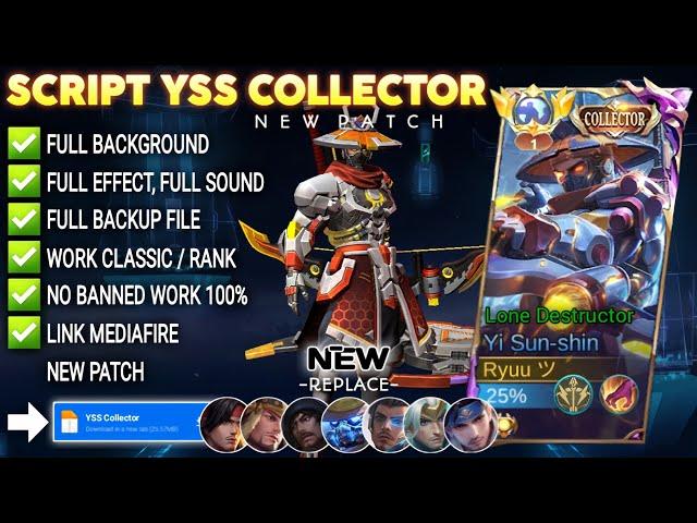 Script Skin YSS Collector - Lone Destructor No Password | Full Effect Voice | Patch Terbaru