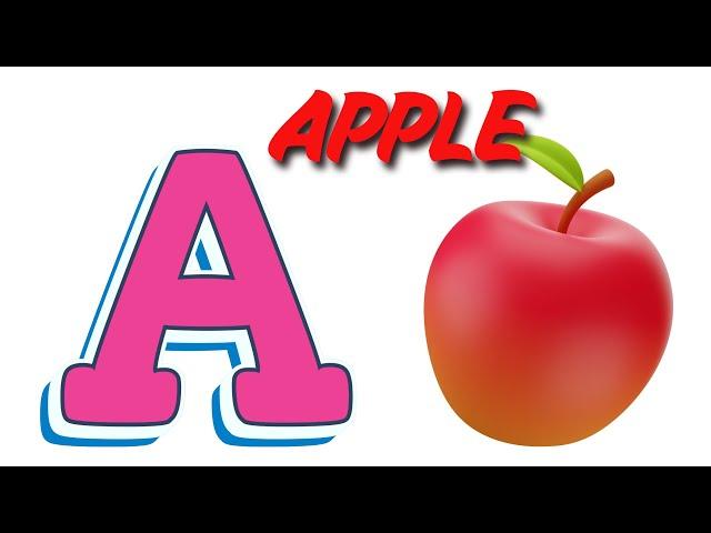 ABC Song Nursery Rhymes for Babies in English ! ABC Song for Toddlers Phonics Video ! A for Apple !