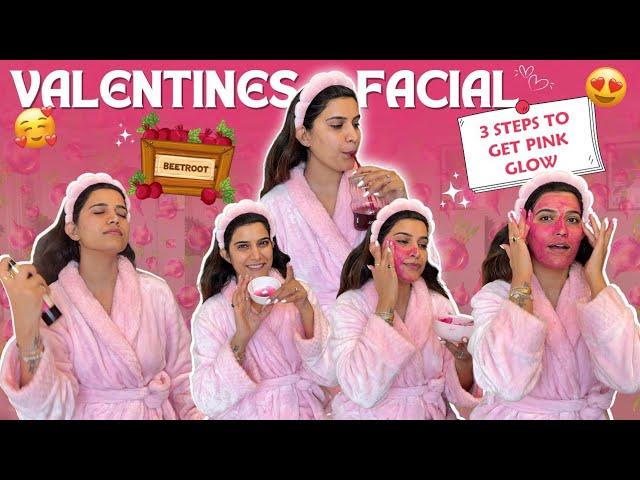  OMG I Tested This VALENTINE'S Pink FACIAL for GLOWING SKIN | Super Style Tips