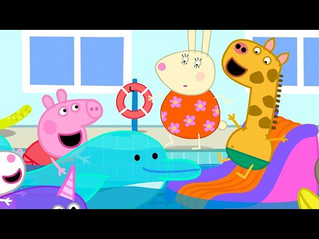 Inflatables Fun At The Indoor Swimming Pool!  | Peppa Pig Official Full Episodes