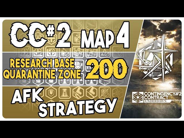 CC#2 Rotating Map 4 - Research Base Quarantine Zone 200 Points | AFK + Low End Squad |【Arknights】