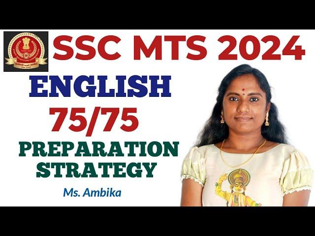 SSC MTS ENGLISH PREPARATION STRATEGY 2024.