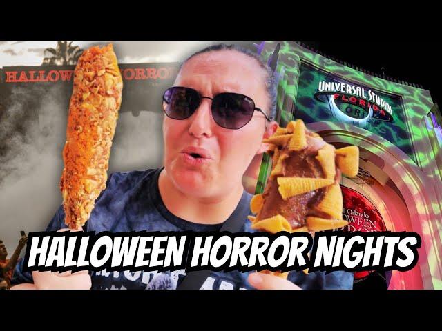 I ATE THE 10 CRAZIEST FOODS AT HALLOWEEN HORROR NIGHTS 2024 | Universal Orlando