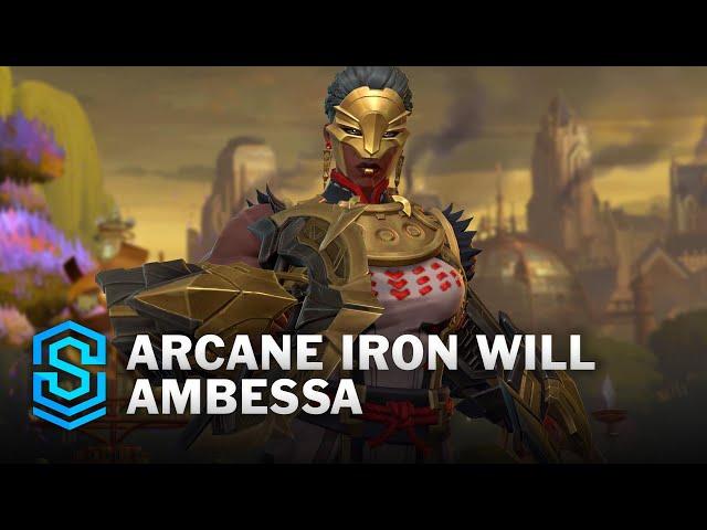 Arcane Iron Will Ambessa Wild Rift Skin Spotlight