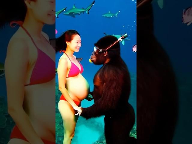 Mother Nature and her diving buddy – A story between humans and all species #nature #animals