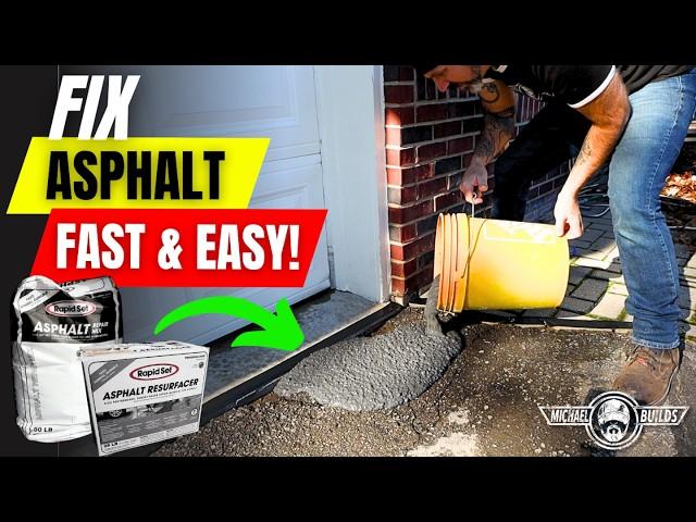 How to FIX ASPHALT with Rapid Set Asphalt Repair Mix