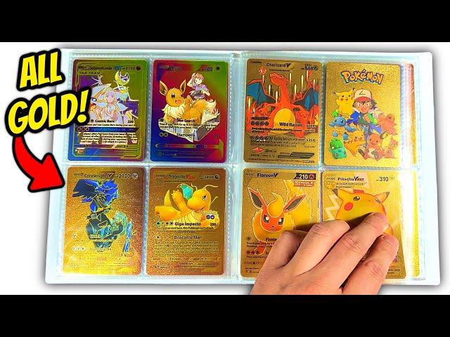 I Bought A Pokemon Card Collection.. BUT EVERY SINGLE CARD IN IT WAS GOLD!