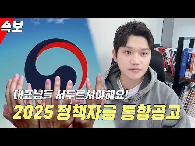 2025년도 정부지원사업, 소상공인 정책자금 총정리