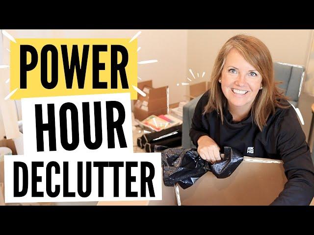 59 minutes of guided decluttering! GET A TON DONE!