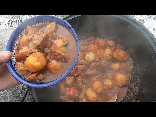 ХОРЦИАНИ-ЭТО ПЕСНЯ ГРУЗИНСКОЙ КУХНИ.ГОТОВИМ В КАЗАНЕ
