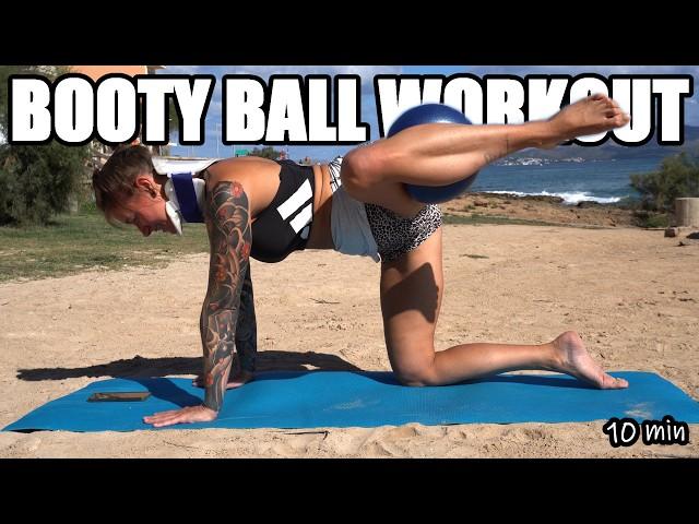 BOOTY workout with a BALL // ENGLISH