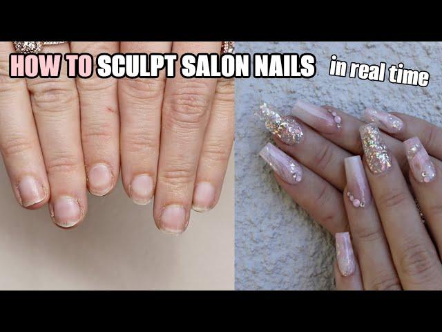 HOW TO SCULPT NAILS - Salon length