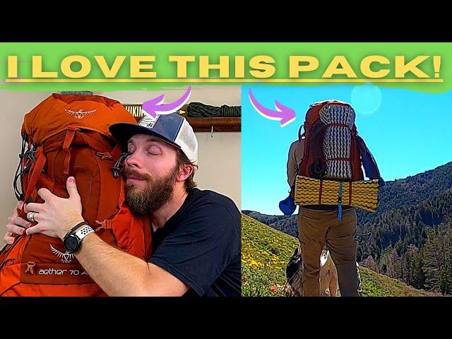 Osprey Aether 70 AG IN DEPTH REVIEW | Why this is my FAVORITE PACK right now!