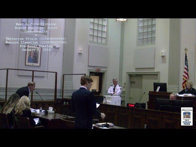 240105 Commonwealth v Llewellyn/Vitale Case William Gens Boston Municipal - Court West Roxbury MA