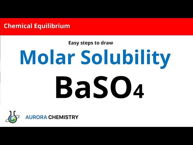 Determine MOLAR SOLUBILITY of Barium sulphate(BaSO4)