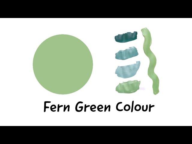 Fern Green Colour | How To Make Fern Green Colour | Colour Mixing