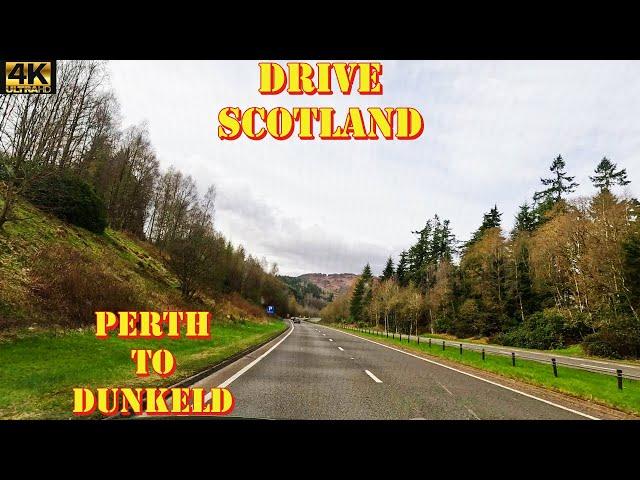 Perth to Dunkeld - A9 - Perth & Kinross - 4K Drive Scotland