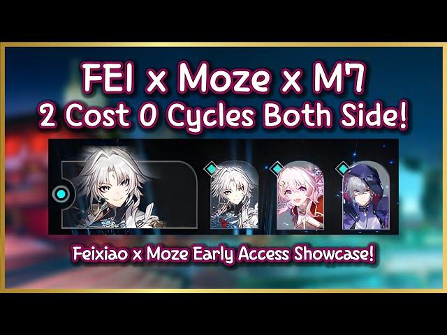 Feixiao Moze March7th Ultimate Follow-up! | 2 cost 0 Cycles MoC12 Both Side! | HSR Early Access!