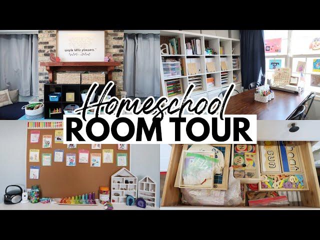  HOMESCHOOL ROOM TOUR 2022  || Organization ️ + Playroom  + Homeschool Room Tour  for 3 Kids