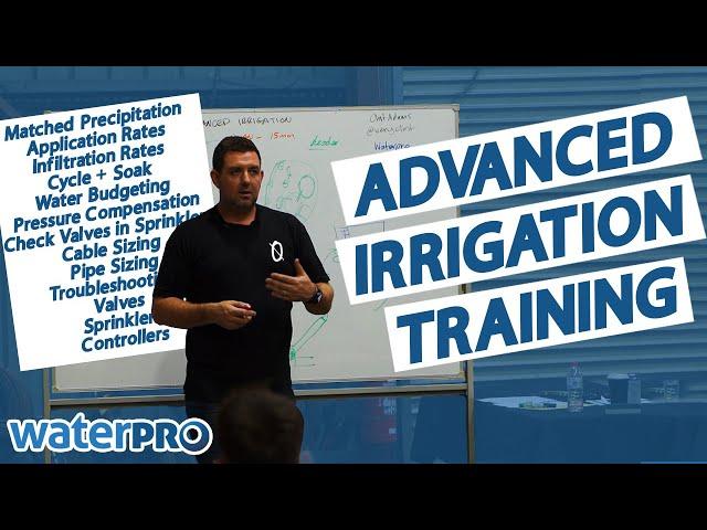 Advanced Irrigation Training at Waterpro's New Warehouse