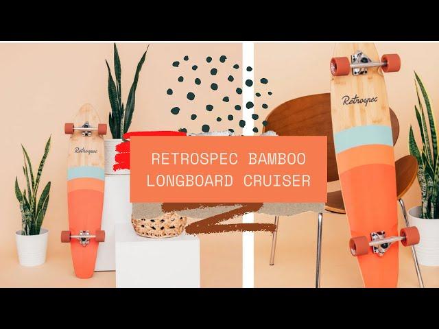 retrospec zed bamboo longboard skateboard complete cruiser | longboard for cruising