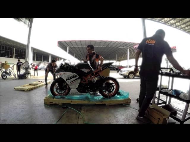 KTM RC 390 UNBOXING M2TV