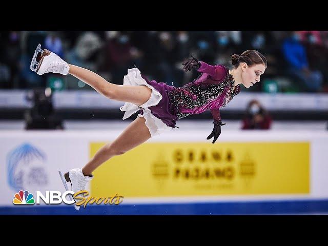 Shcherbakova's career best free skate steals grand prix gold in Italy | NBC Sports