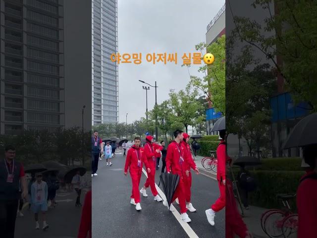 중국 아시안게임 농구 대표팀(Feat.야오밍) #shorts #농구 거인이 이런느낌일까..?