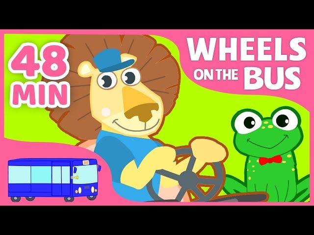 The Wheels on the Bus + More English Nursery Rhymes for Children & Kids Songs