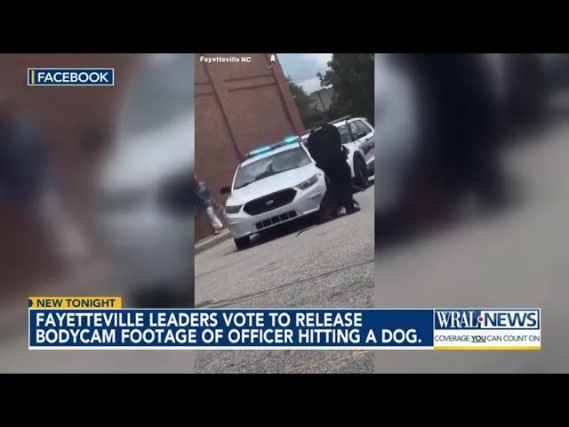 Fayetteville leaders vote to release bodycam footage of officer hitting a dog