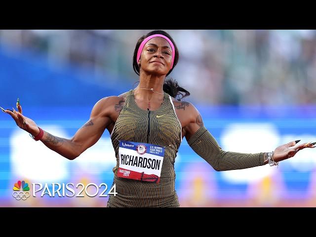 Sha'Carri Richardson crushes 100m semi at Trials, one race from making Team USA | NBC Sports