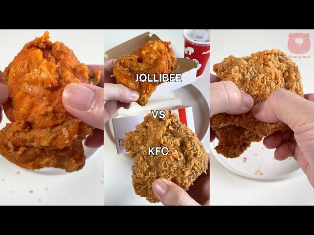 KFC VS JOLLIBEE - Best Fried Chicken Battle #shorts