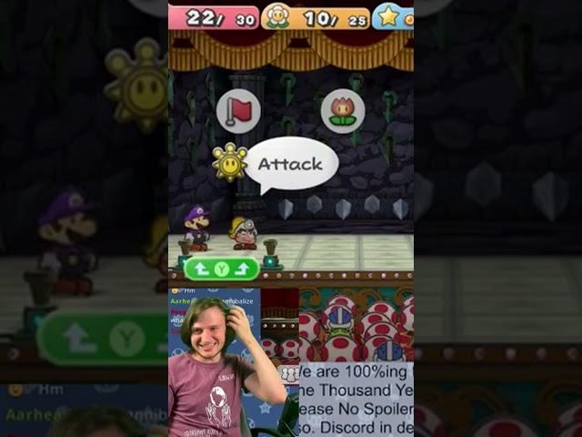 I was able to beat the newest TTYD Boss on my FIRST TRY!