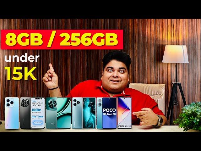 Top 5 Phones Under 15000 With 8GB / 256GB | Super Crazy