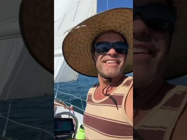 Sailing close hauled #shorts #sailing #sailor #catalina30 #boat #sailboat ￼#throwback