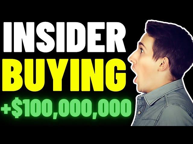 MASSIVE Insider Buying For These 3 Stocks At 52 Week Lows!