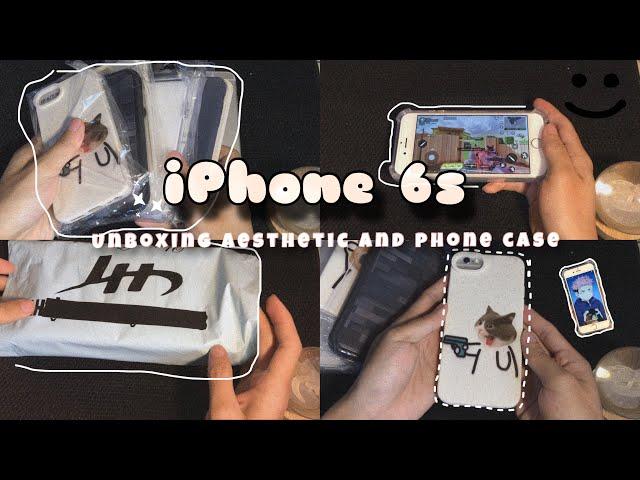 iPhone 6s (gray)  aesthetic unboxing  phone case + set up 