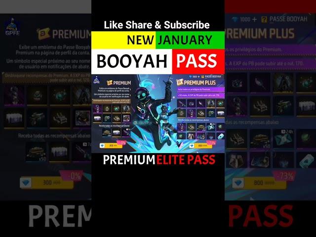 JANUARY ELITE PASS 2023| NEXT ELITE PASS FREE FIRE | PREMIUM ELITE PASS FREE FIRE #shorts