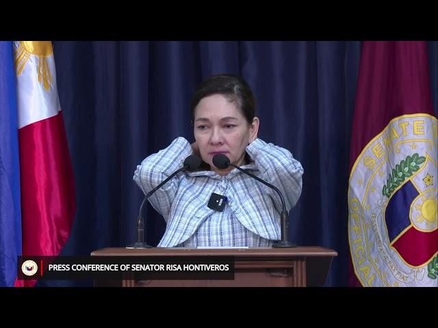 Press Conference of Senator Risa Hontiveros (October 10, 2024)