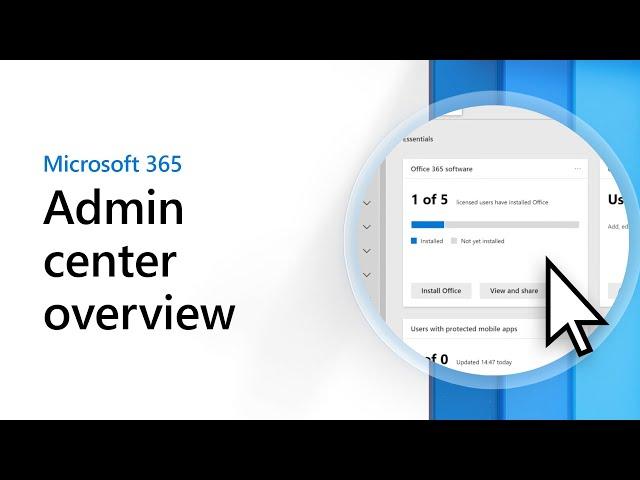 Overview of the Microsoft 365 admin center