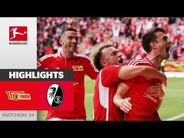 Dramatic Rescue For Union! | Union Berlin - SC Freiburg 2-1 | Highlights | Matchday 34 – Bundesliga