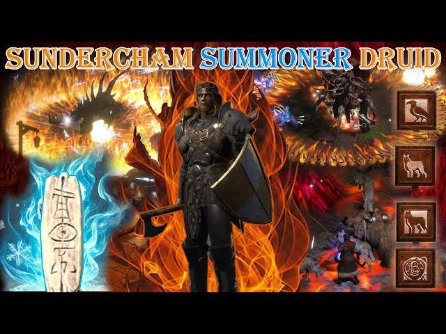 Diablo 2 Resurrected -  Sundered Charm Physical Summoner Druid Build Uber Tristram