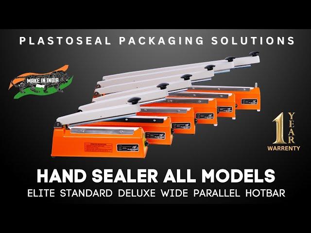 Plastoseal Hand sealing machine different model details